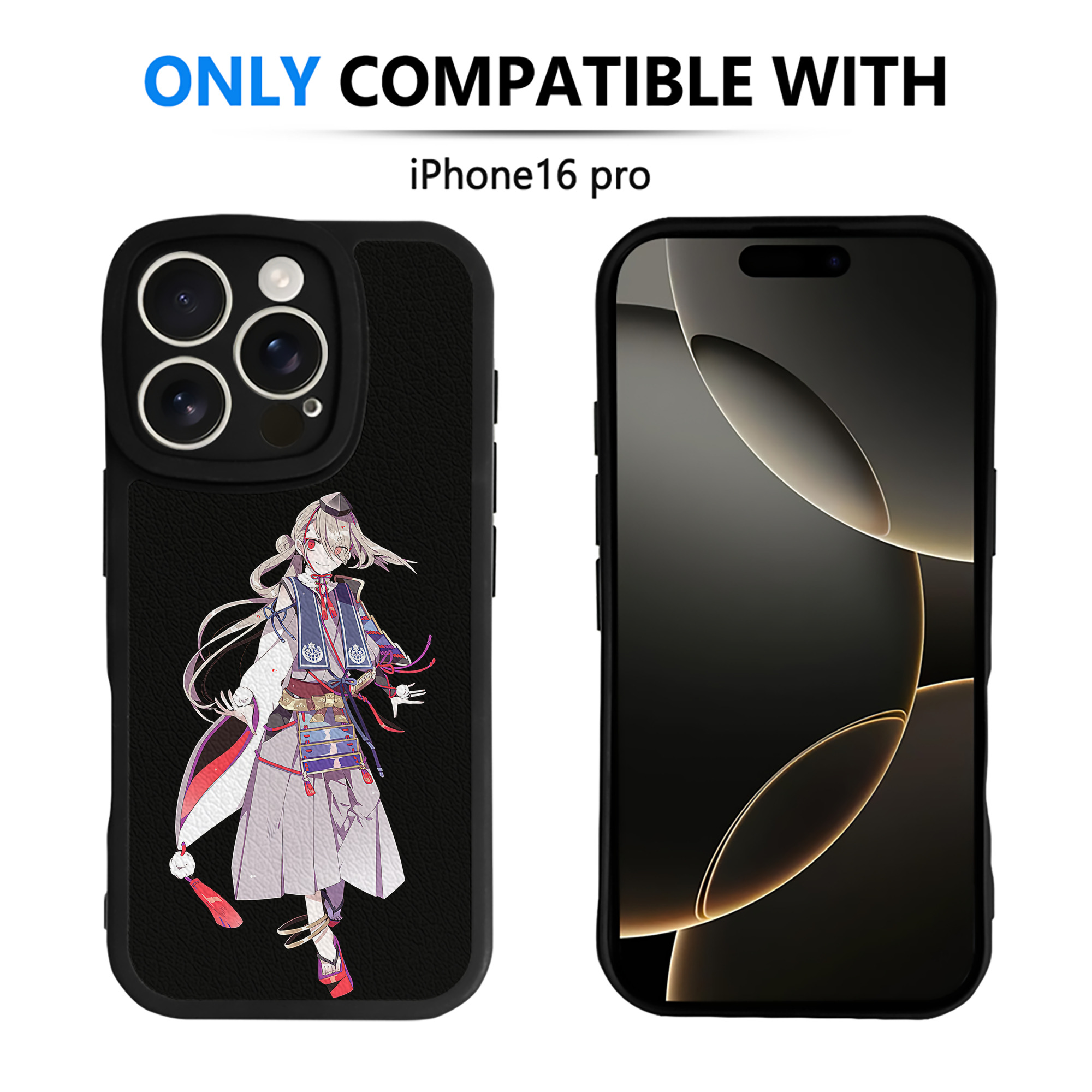 （画像用） 刀剣乱舞 Touken Ranbu 【iPhone 16シリーズ対応】シリコンスマホケース（レザー調） 材質：シリコン